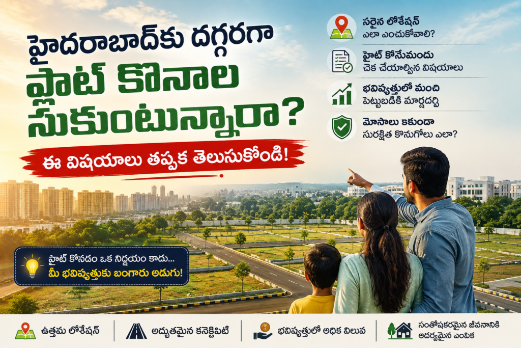 హైదరాబాద్–వరంగల్ హైవే ప్లాట్లు Sahasra Bhoomi Projects